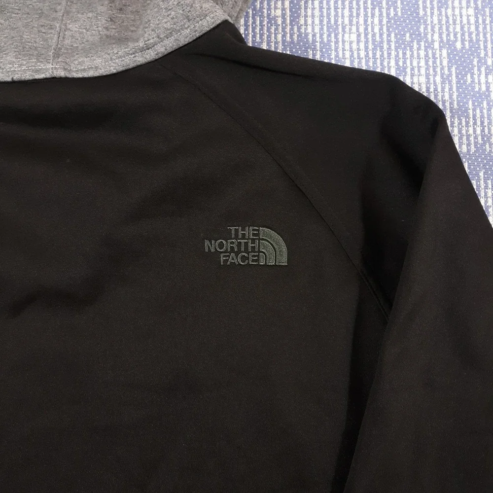 The North Face Jacket Hooded Mens Large Black Full Zip Outdoor